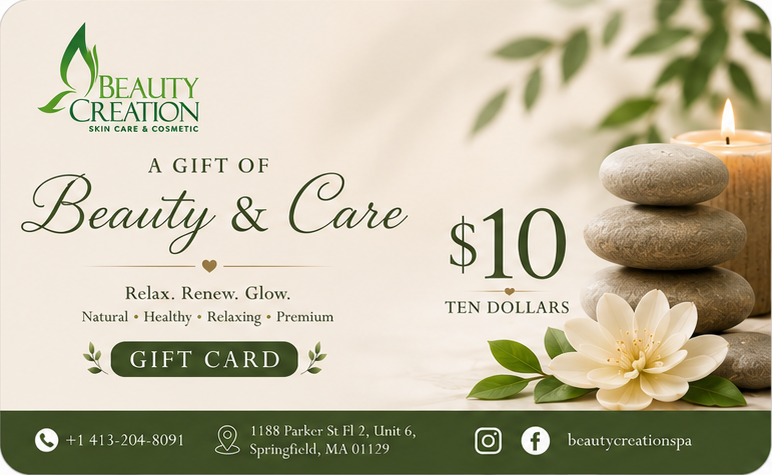 Beauty Creation Spa Gift Certificate