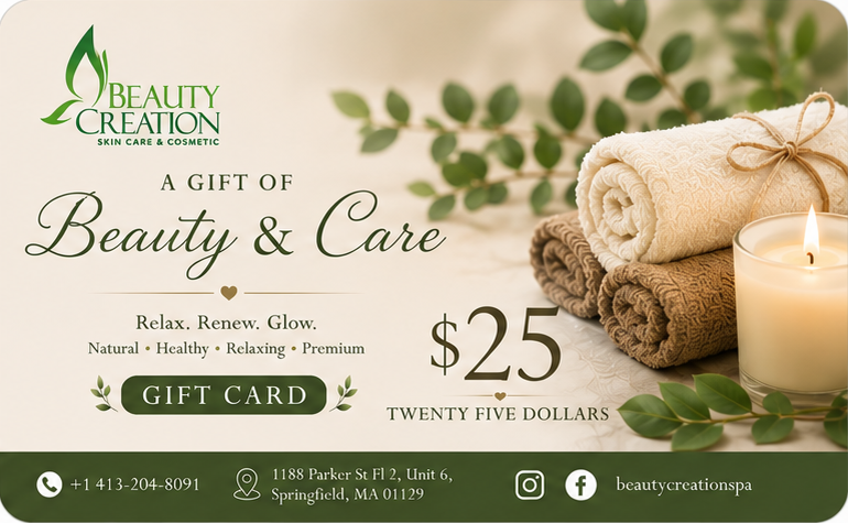 Beauty Creation Spa Gift Certificate