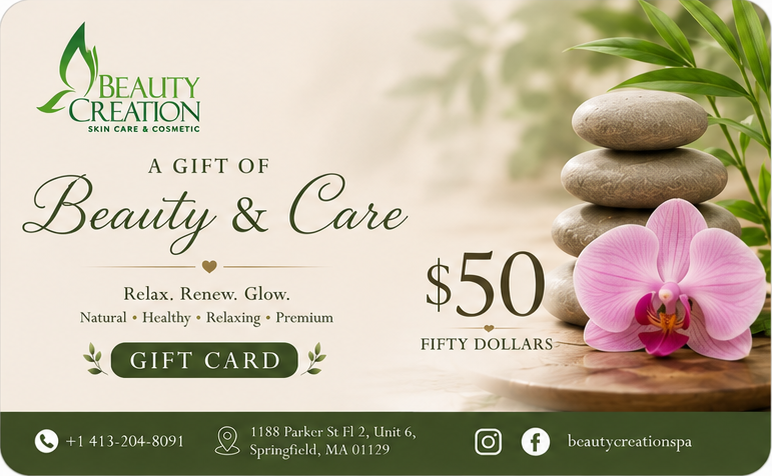 Beauty Creation Spa Gift Certificate